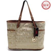 michael kors jet set logo medium khaki bakken Stijl Populaire 4ndd4490